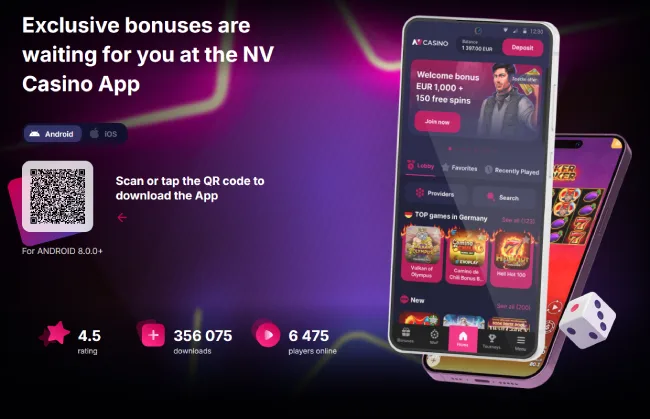 NV Casino app download banner