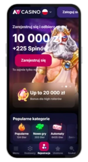 Wejdź na oficjalną stronę NV Casino i rozpocznij nv casino login.