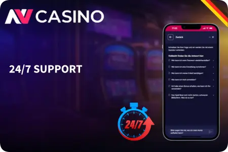 NV Casino round-the-clock technical assistance on mobile