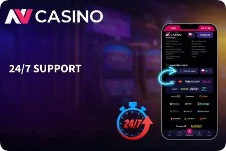 NV Casino Kundensupport und Techniksymbole