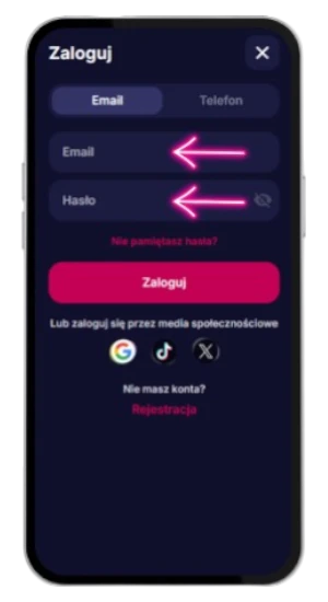 Wpisywanie danych do rejestracji w celu weryfikacji nv casino login