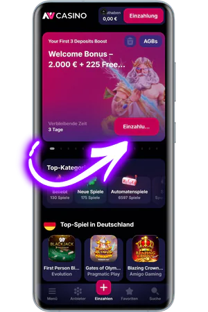 NV Casino Aktionscode anklicken