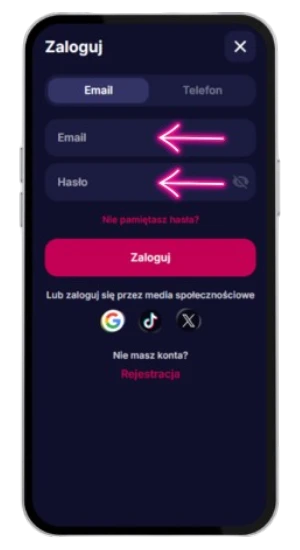 Wpisywanie danych do rejestracji w celu weryfikacji nv casino login