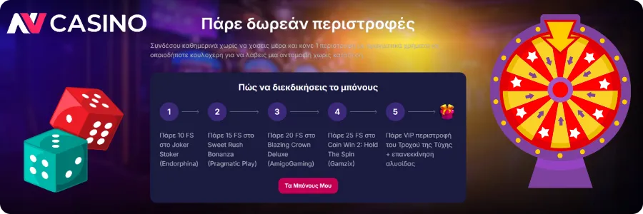 NV Casino Περιστροφές